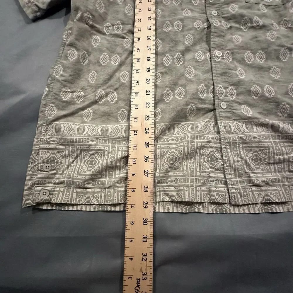 The North Face A5 Series Shirt Mens XL Short Sleeve Western Aztec Hiking Button